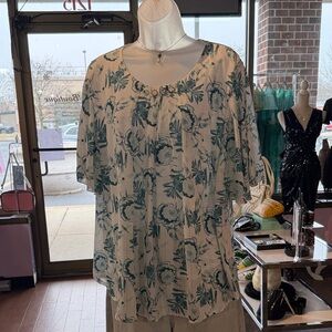 Floral Print Women's Top